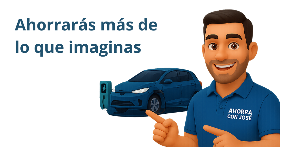 Coche eléctrico por la noche